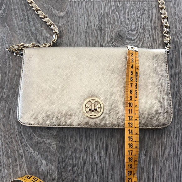 TORY BURCH leather gold clutch - Picture 11 of 11